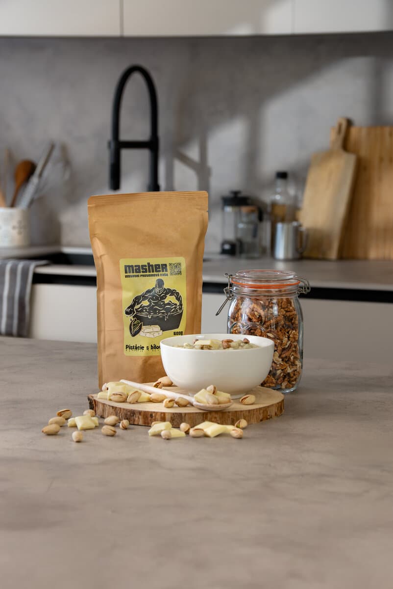 Pistácie s bílou čokoládou